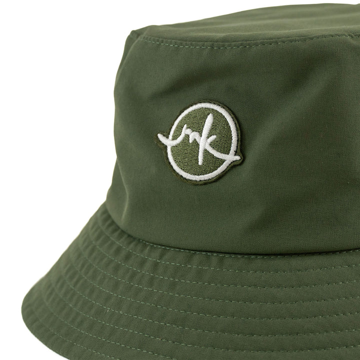 M033 Colton Nylon Bucket Hat - Dark Olive