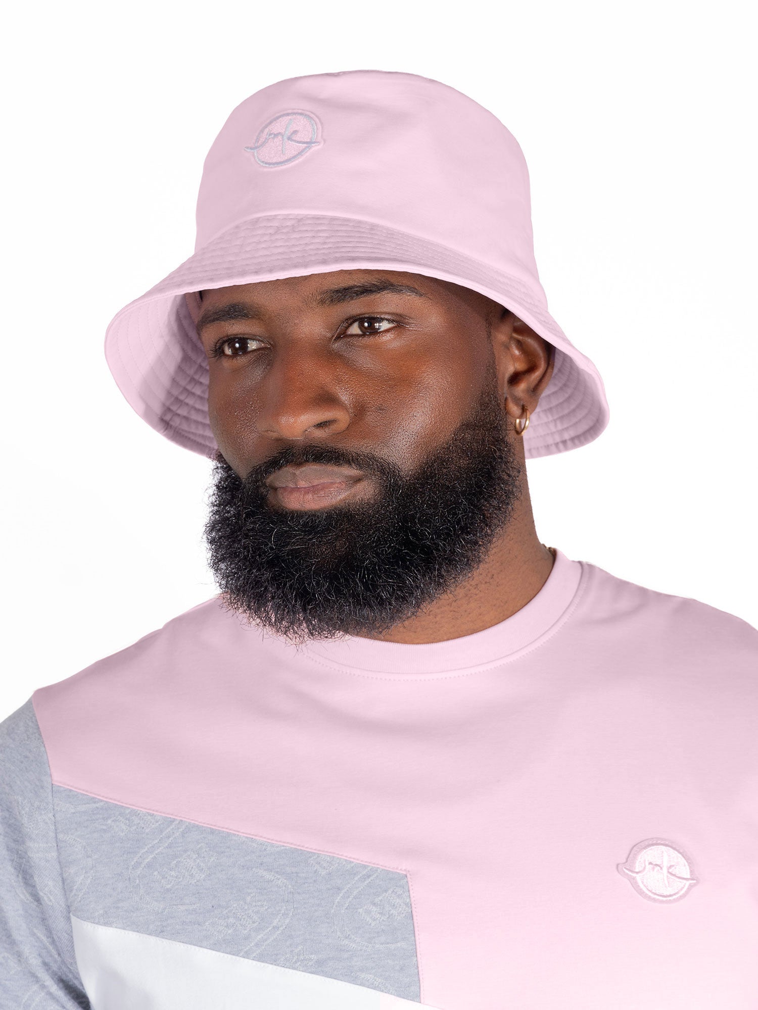 M033 Colton Nylon Bucket Hat - Pink