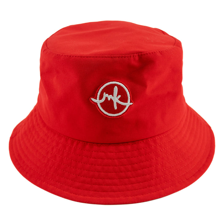 M033 Colton Nylon Bucket Hat - Red