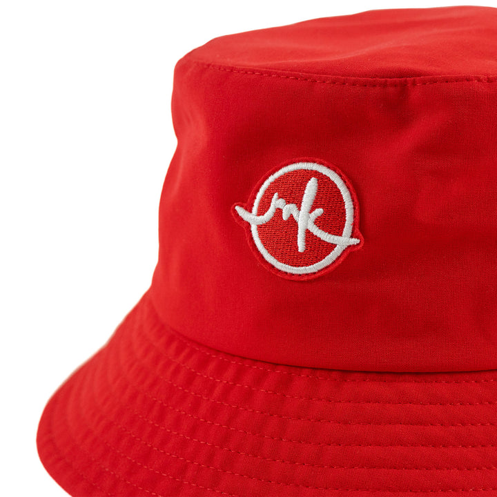 M033 Colton Nylon Bucket Hat - Red
