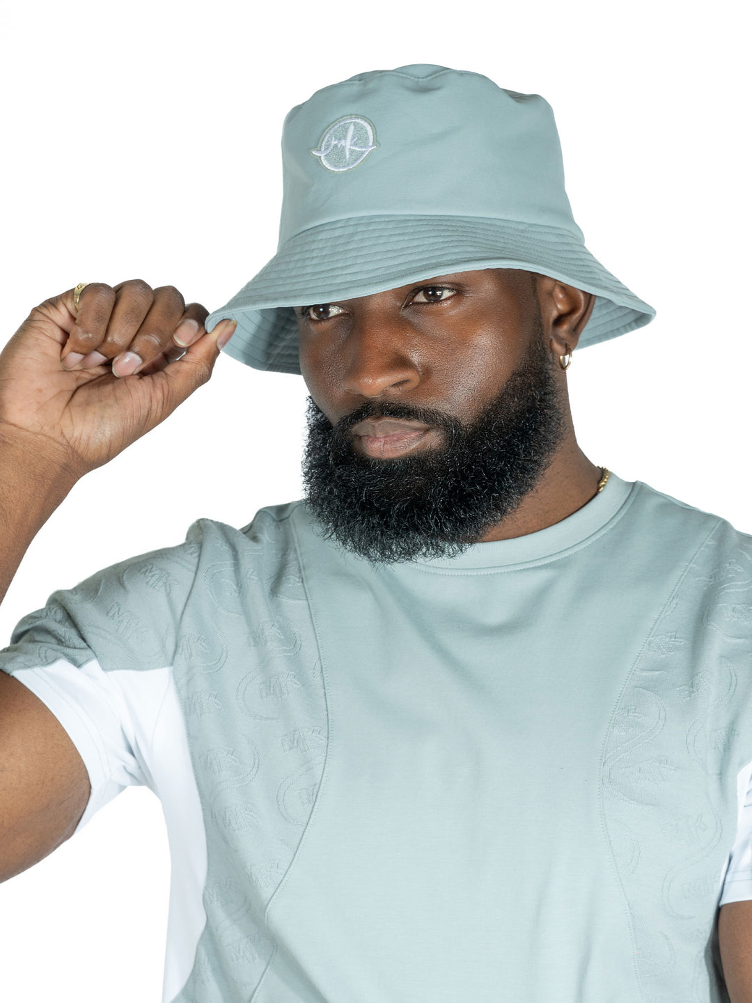 M033 Colton Nylon Bucket Hat - Teal
