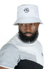M033 Colton Nylon Bucket Hat - White