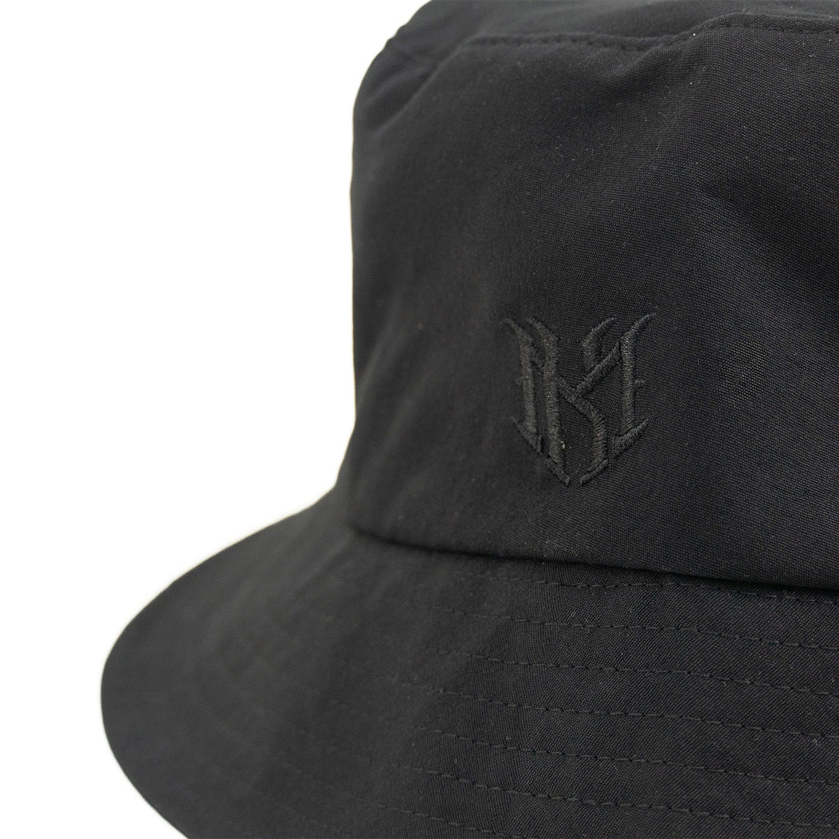 Makobi M034 Adorni Nylon Bucket Hat in Black, view 3