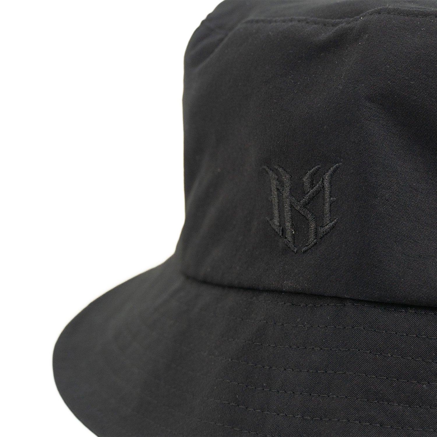 Makobi M034 Adorni Nylon Bucket Hat in Black, view 3