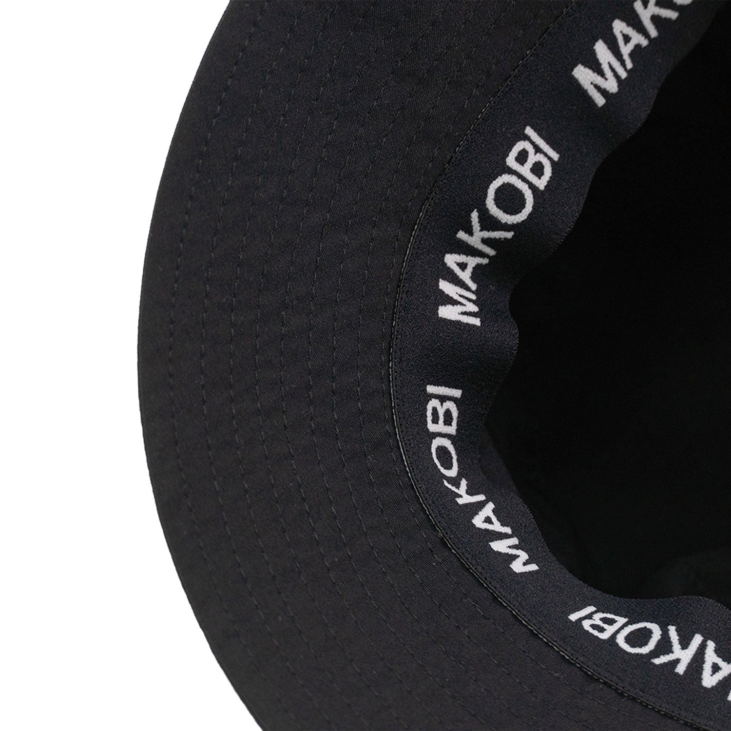 Makobi M034 Adorni Nylon Bucket Hat in Black, view 4