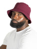 M034 Adorni Nylon Bucket Hat - Burgundy