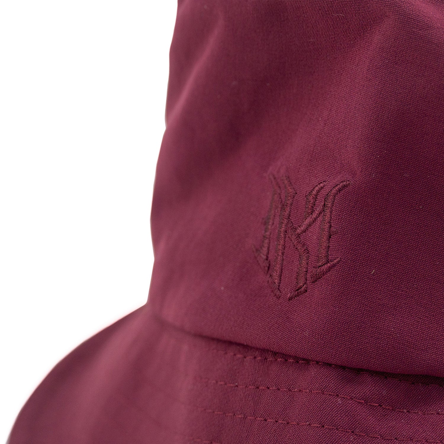 M034 Adorni Nylon Bucket Hat - Burgundy