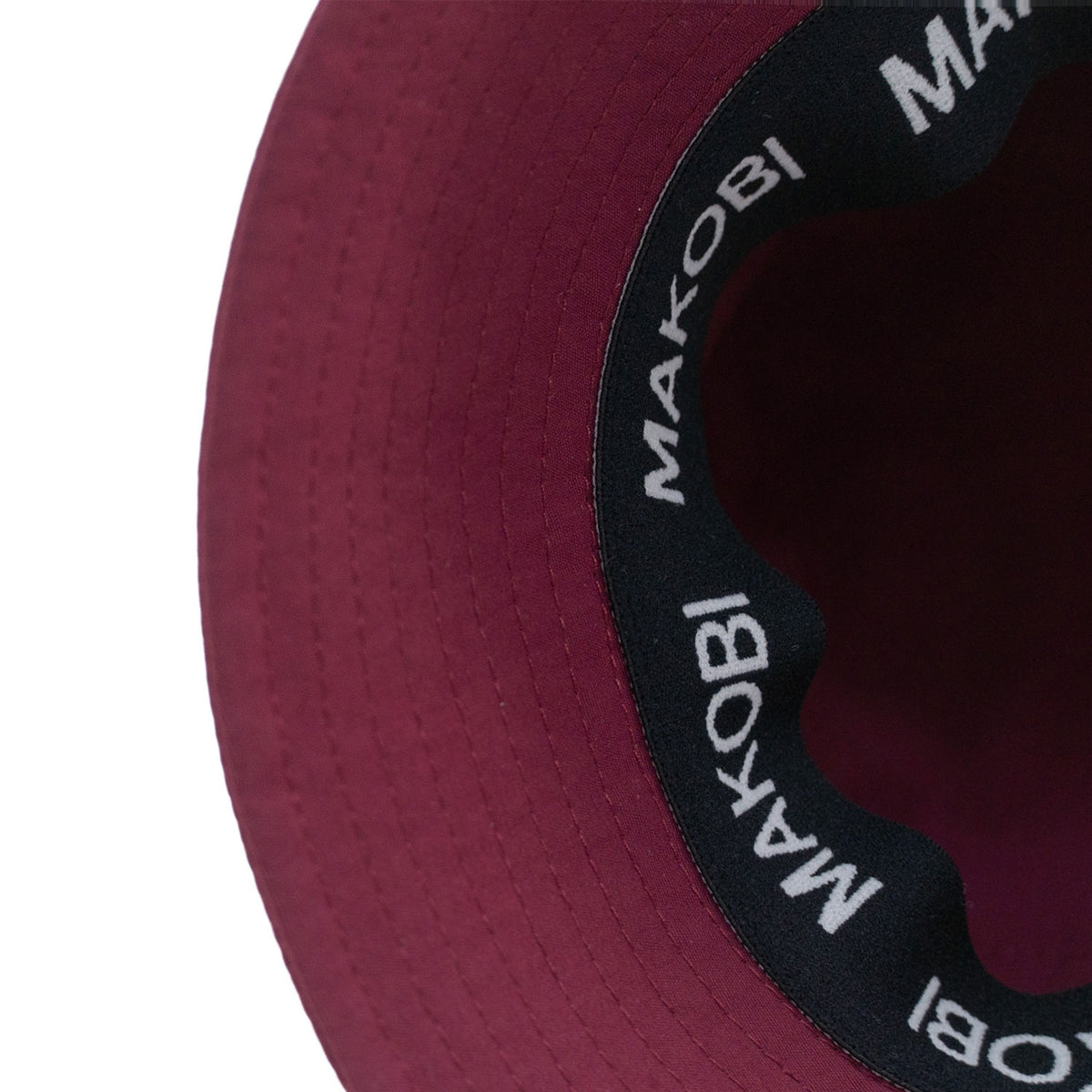 M034 Adorni Nylon Bucket Hat - Burgundy