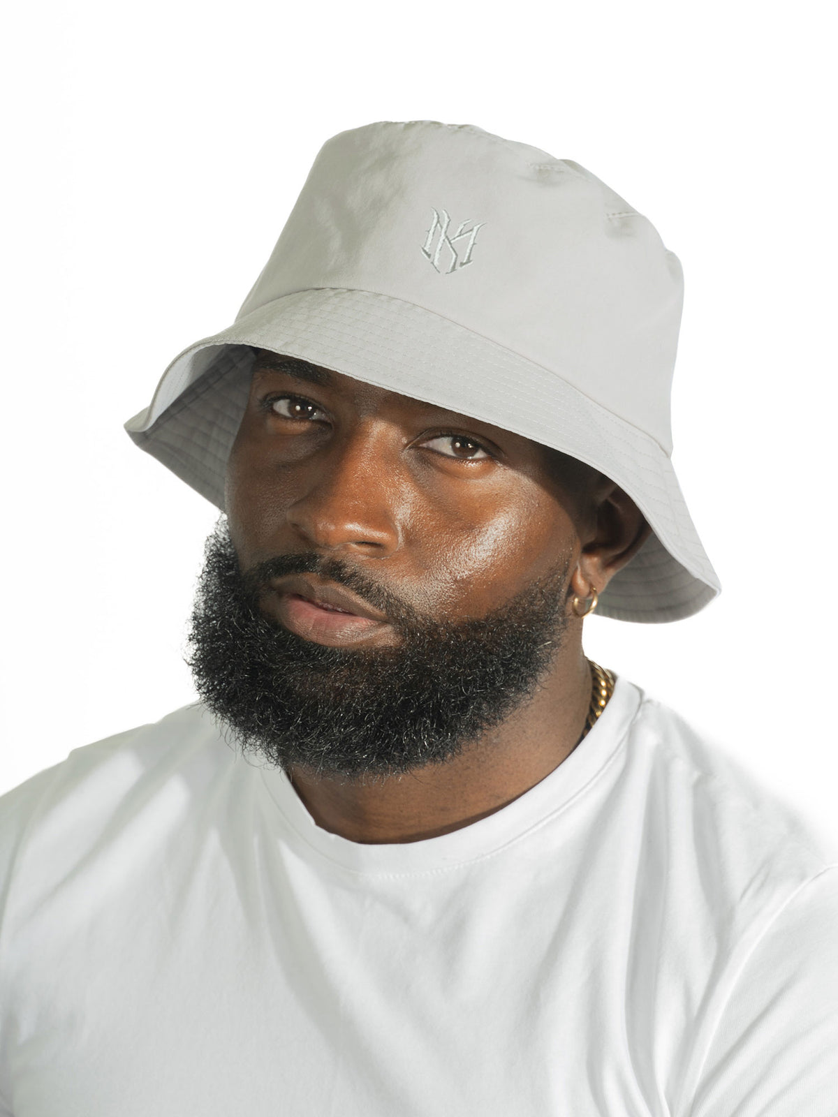 M034 Adorni Nylon Bucket Hat - Gray