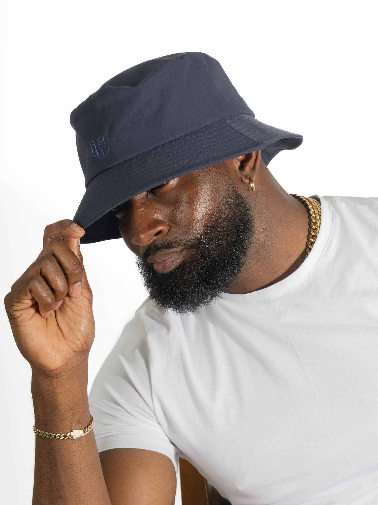 Nylon | M034 Adorni Nylon Bucket Hat - Navy