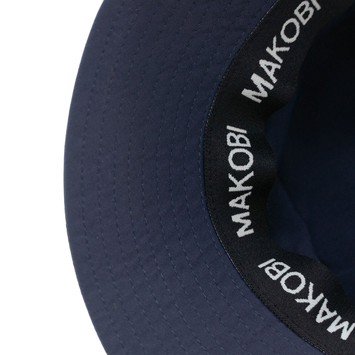Makobi M034 Adorni Nylon Bucket Hat in Navy, view 4