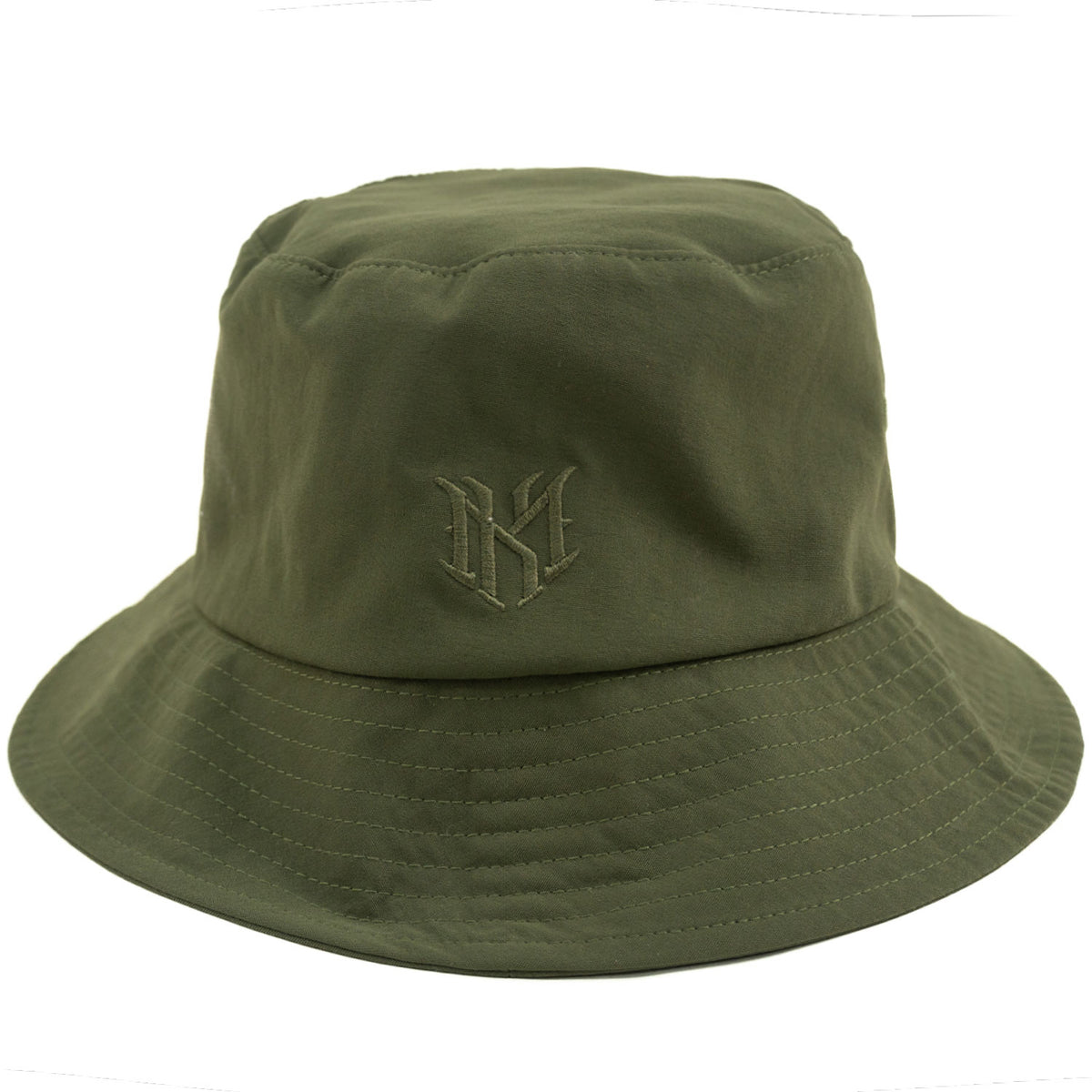 M034 Adorni Nylon Bucket Hat - Olive