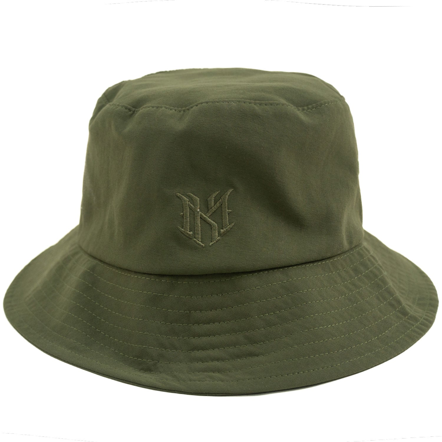 M034 Adorni Nylon Bucket Hat - Olive