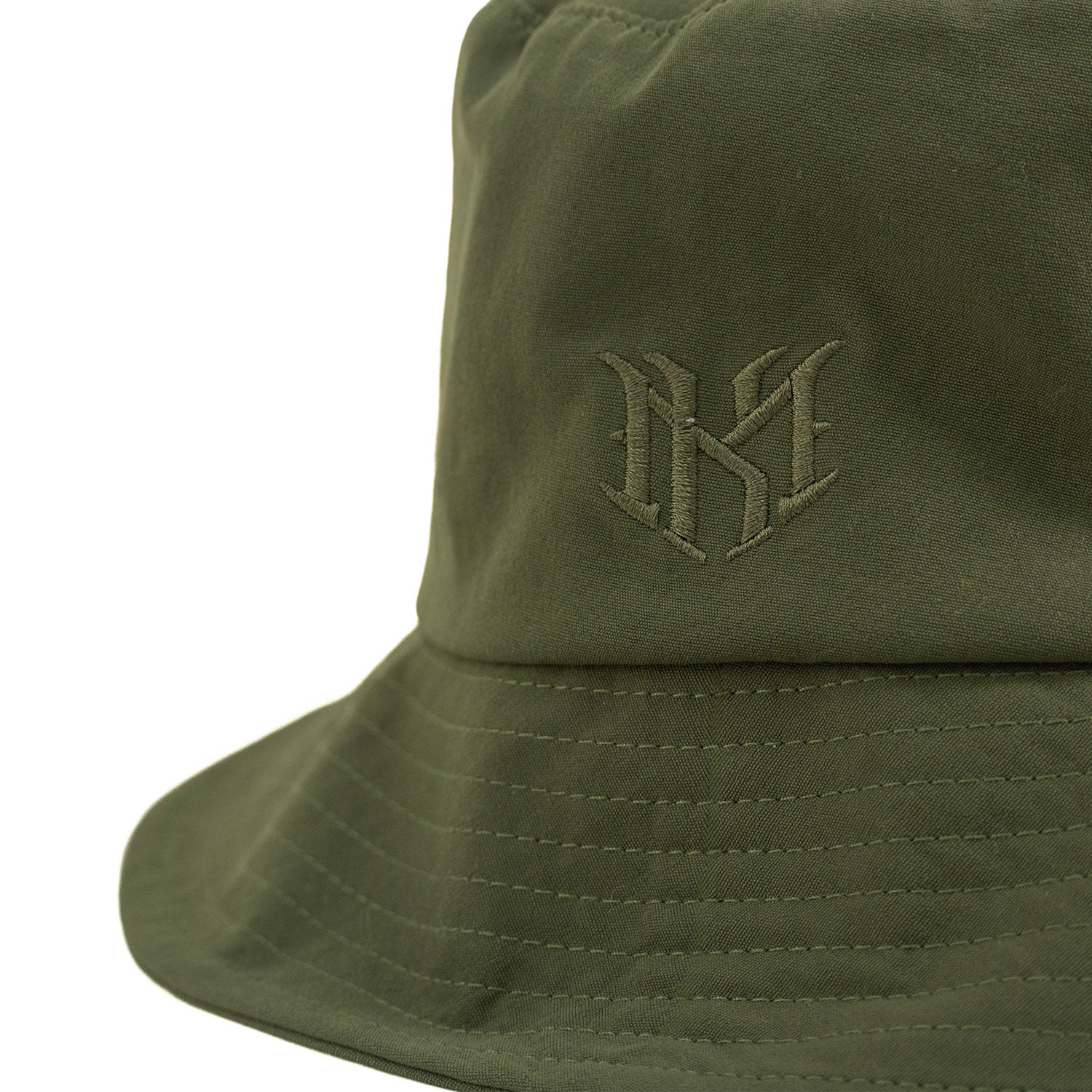 M034 Adorni Nylon Bucket Hat - Olive