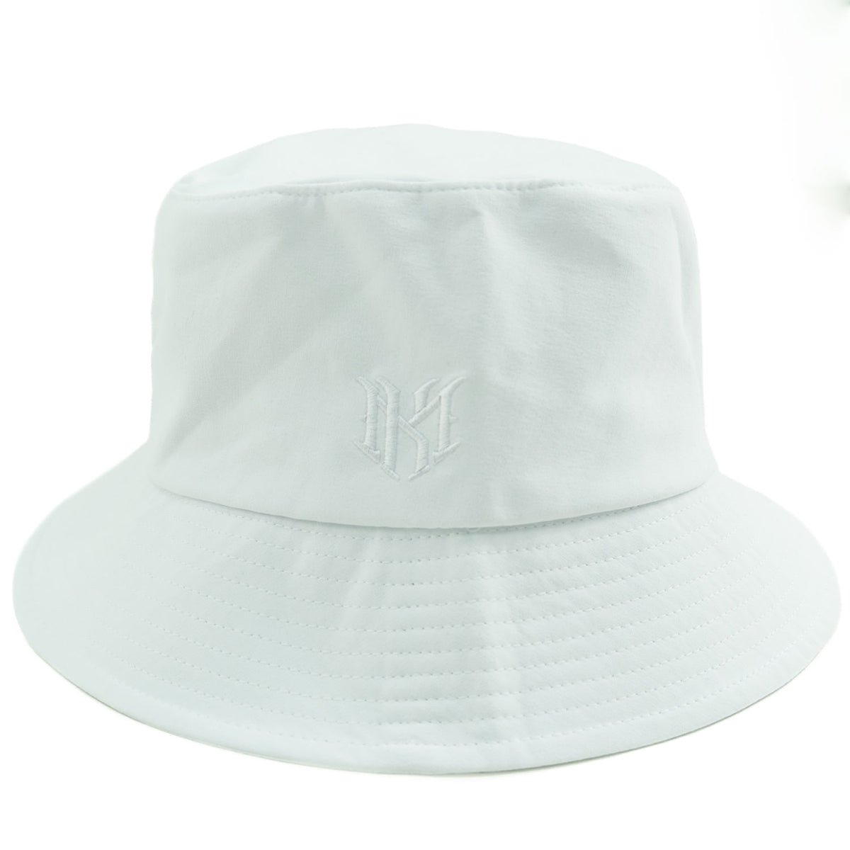 M034 Adorni Nylon Bucket Hat - White