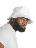 M034 Adorni Nylon Bucket Hat - White