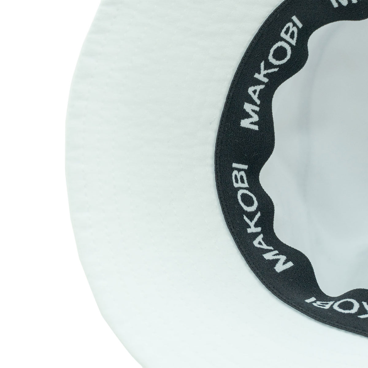 M034 Adorni Nylon Bucket Hat - White