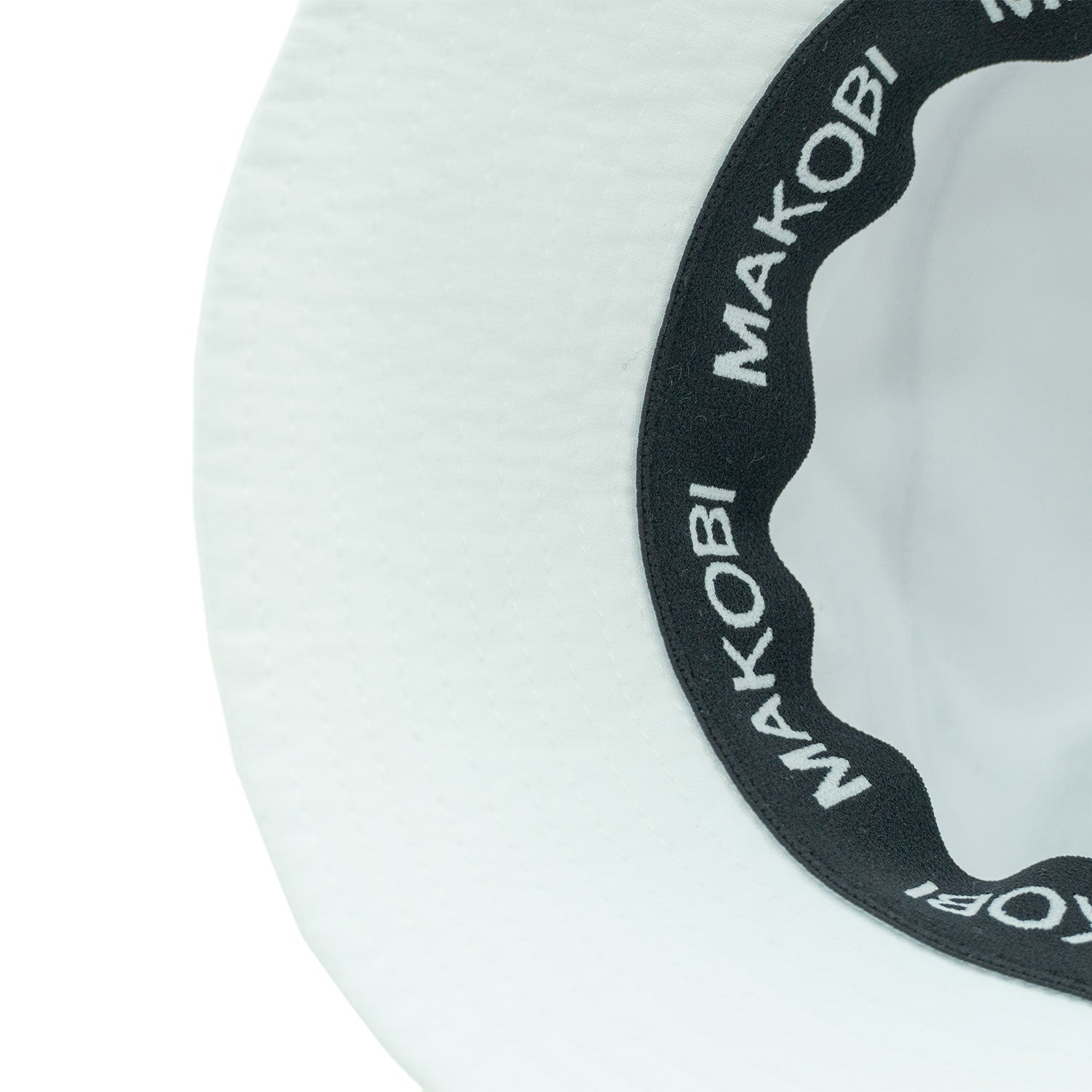 M034 Adorni Nylon Bucket Hat - White