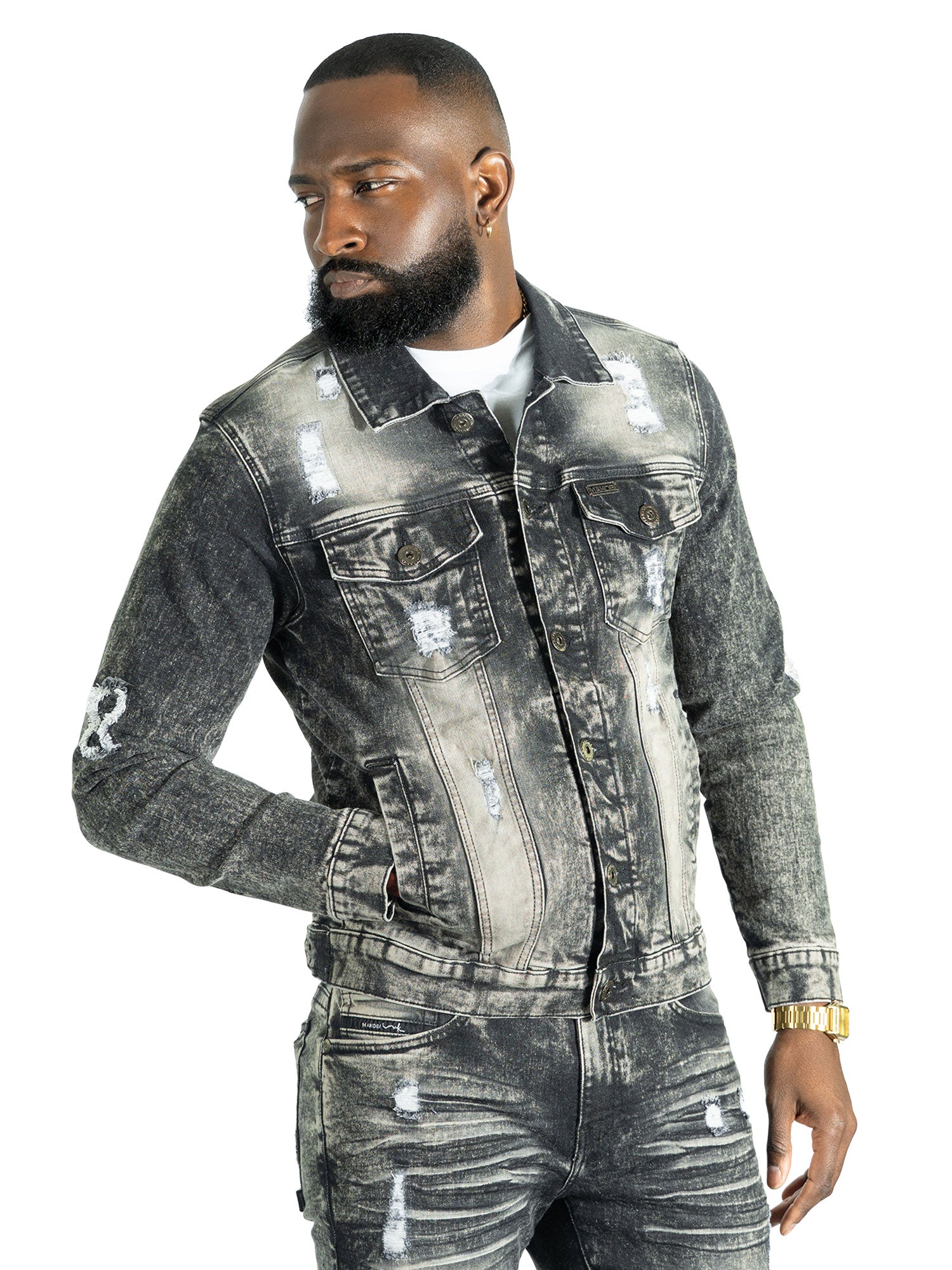 M1000 Prego Denim Jacket - Black Wash