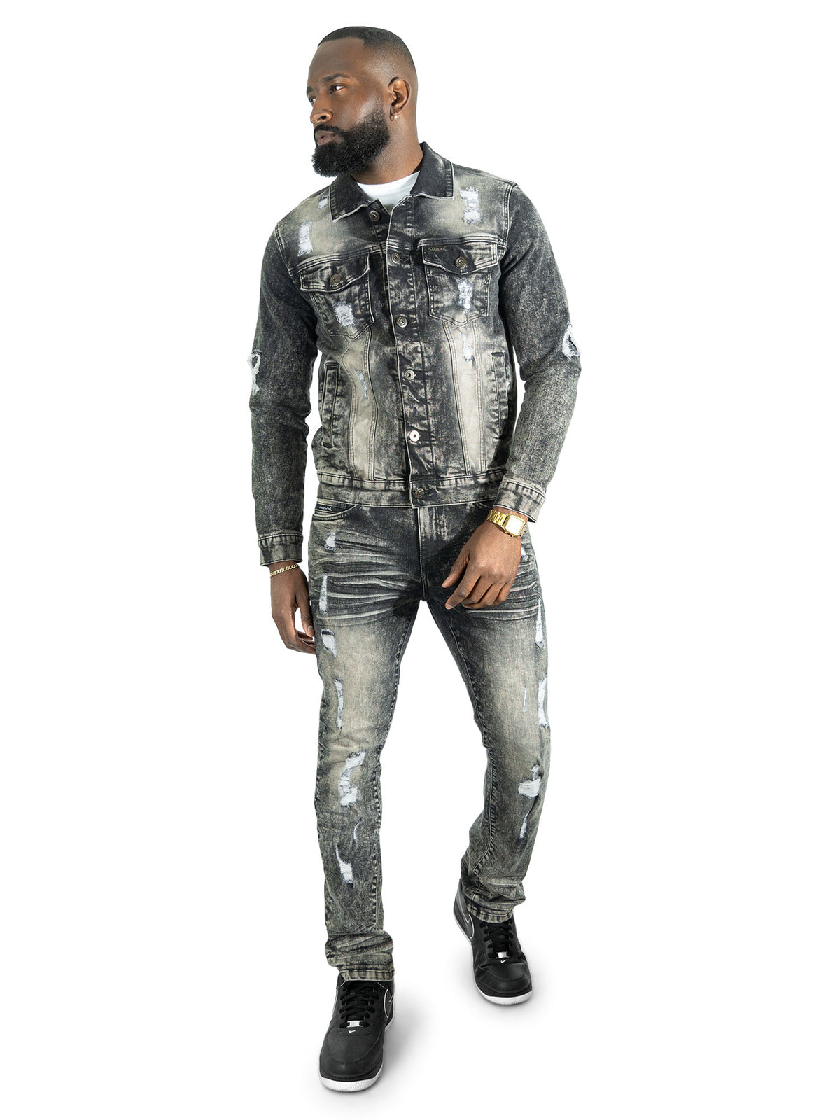 M1000 Prego Denim Jacket - Black Wash