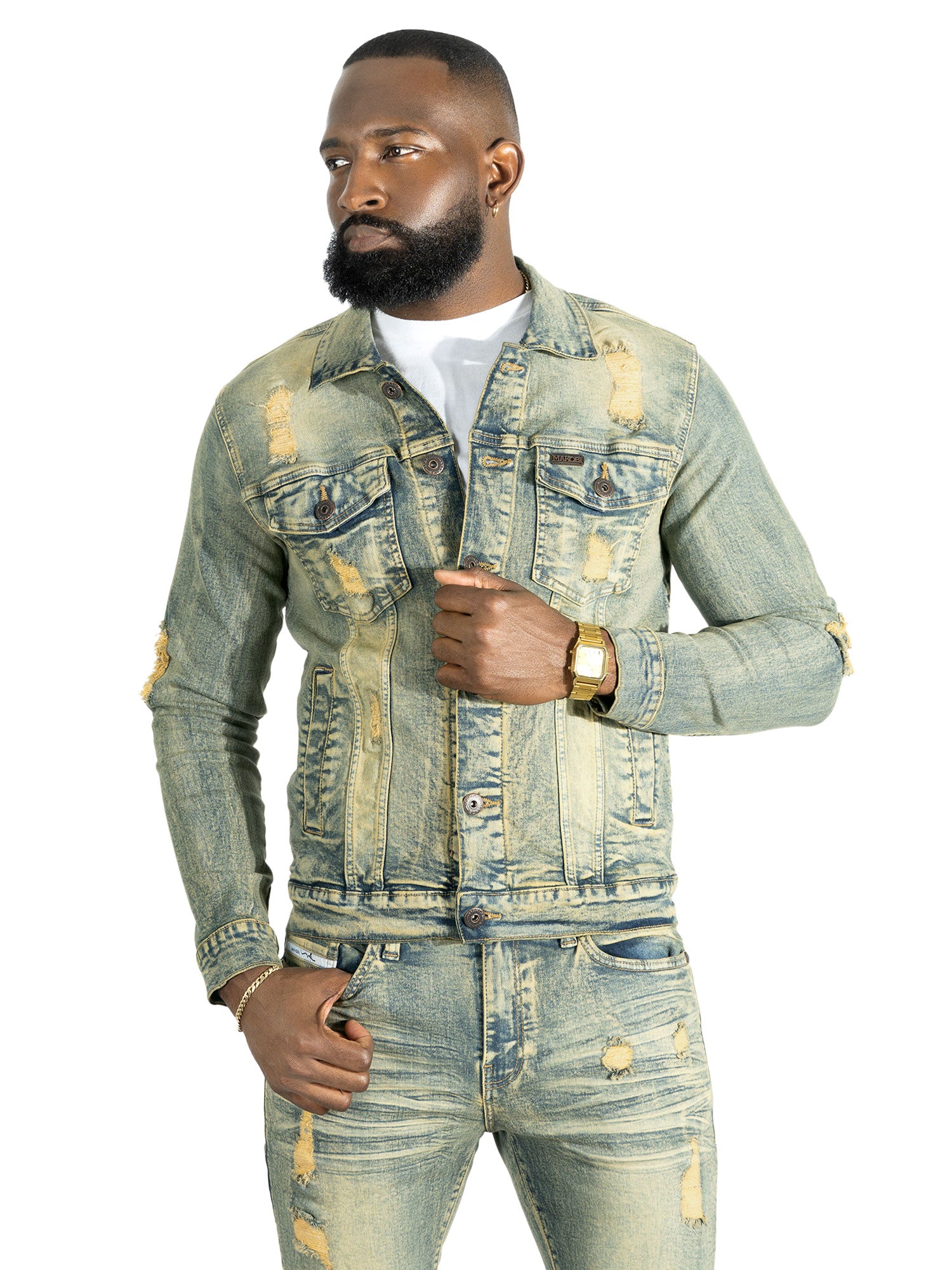 M1000 Prego Denim Jacket - Dirt