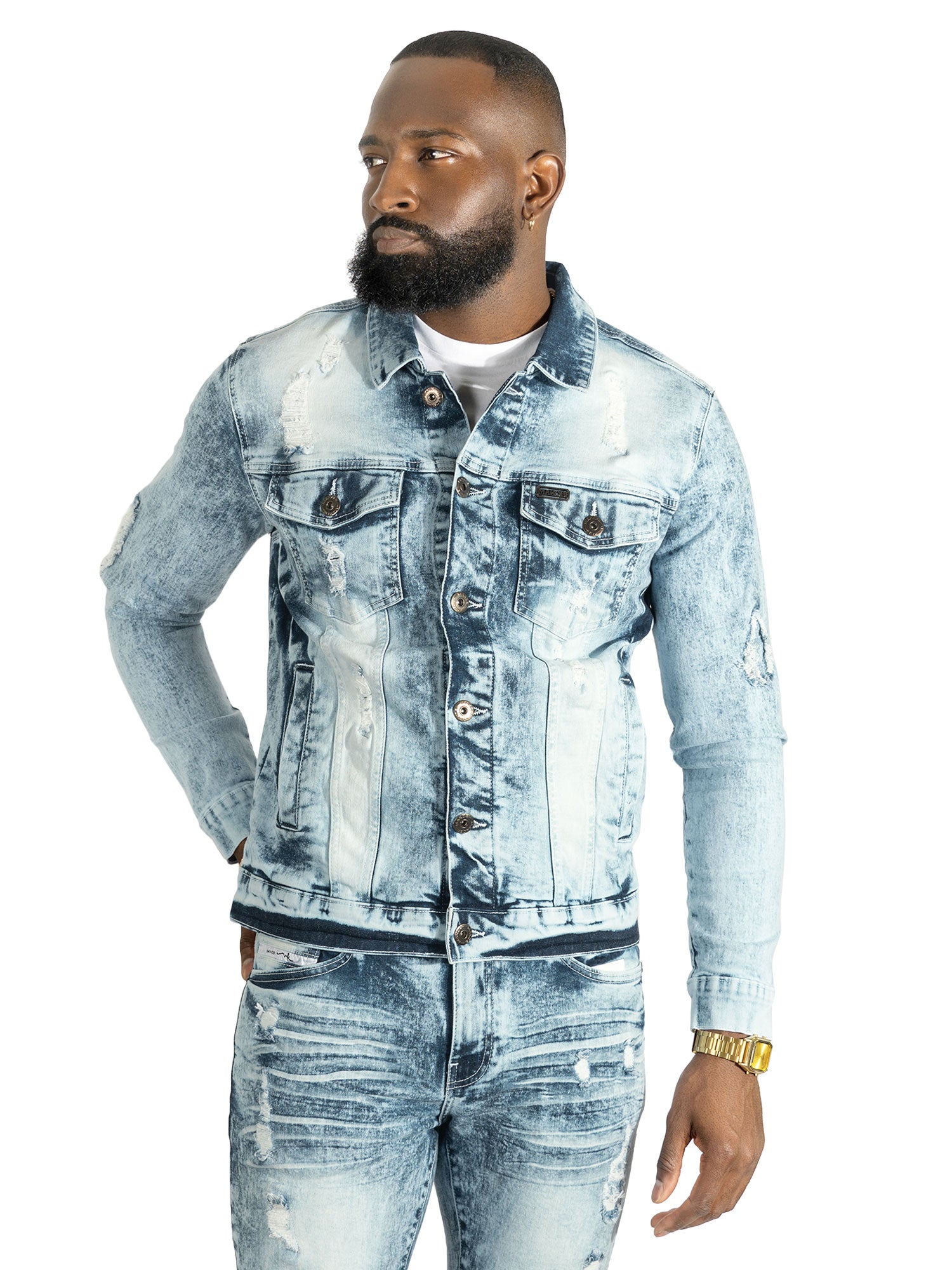 M1000 Prego Denim Jacket - Light Wash