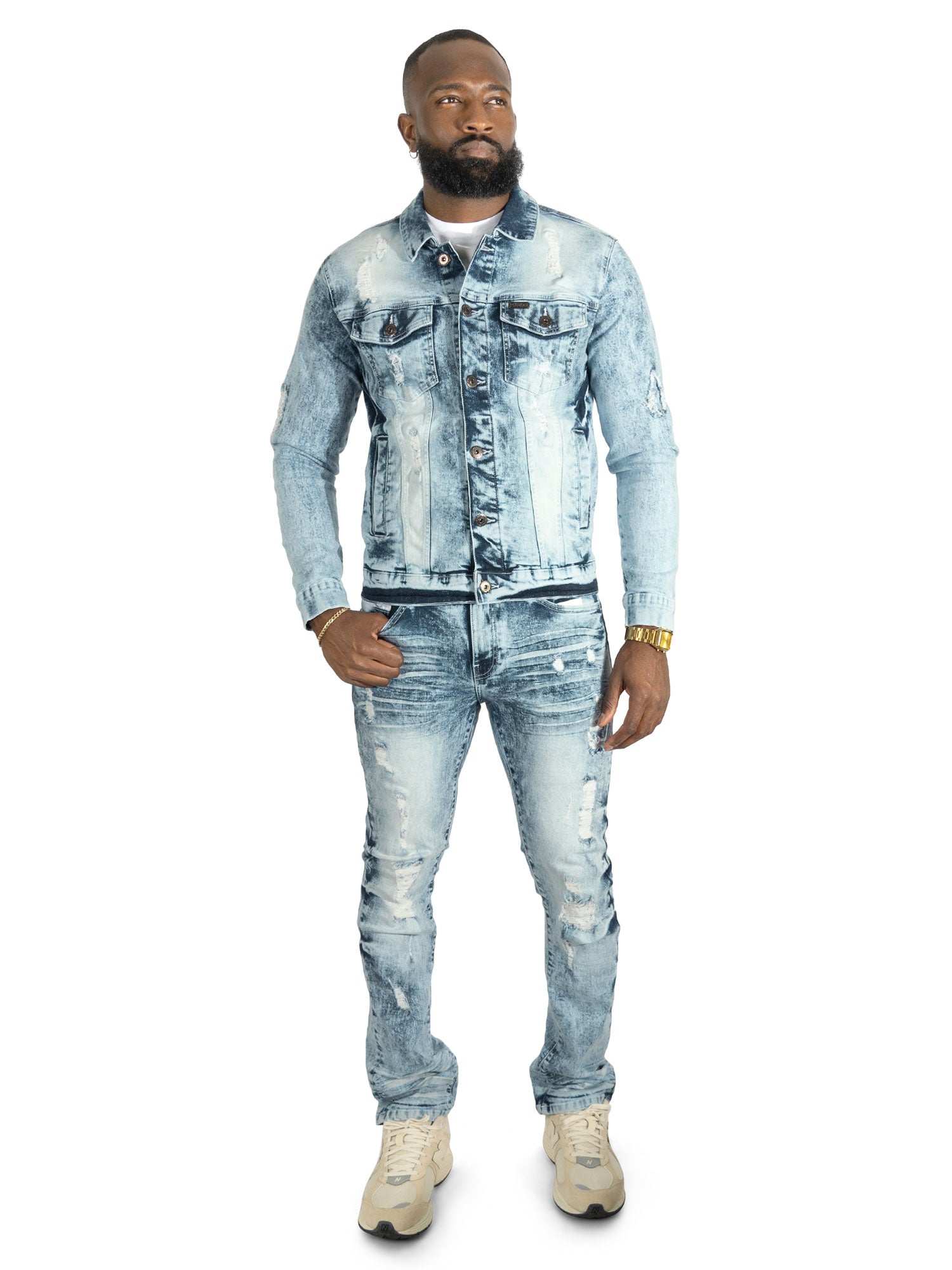 M1000 Prego Denim Jacket - Light Wash