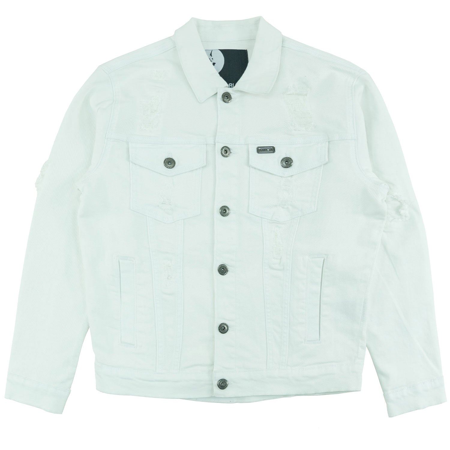 M1026 - Makobi mojuto Denimu jaketi - Burgundy