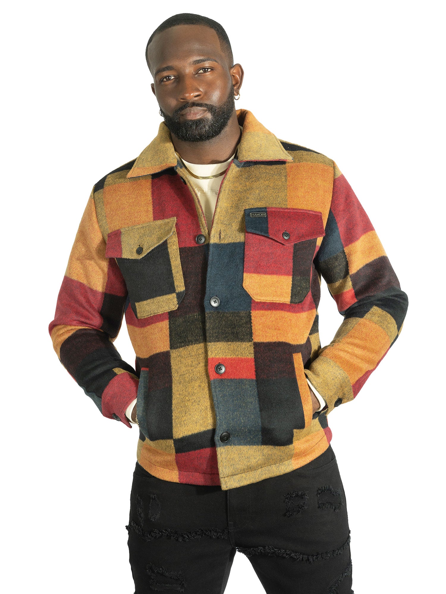 M10011 Mansori Wool Jacket - Navy