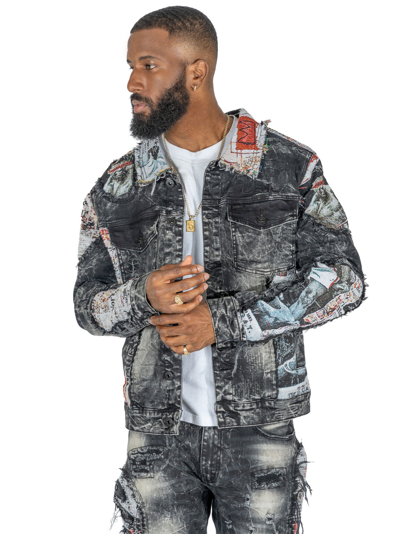 M1014 Mohadi Denim Jacket - Black