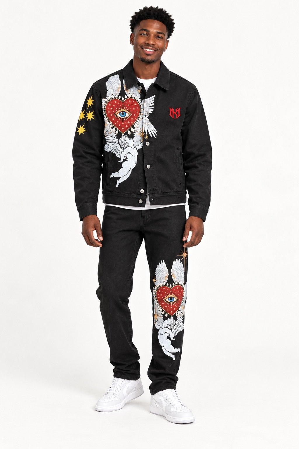 Jevanti Denim Set - Black