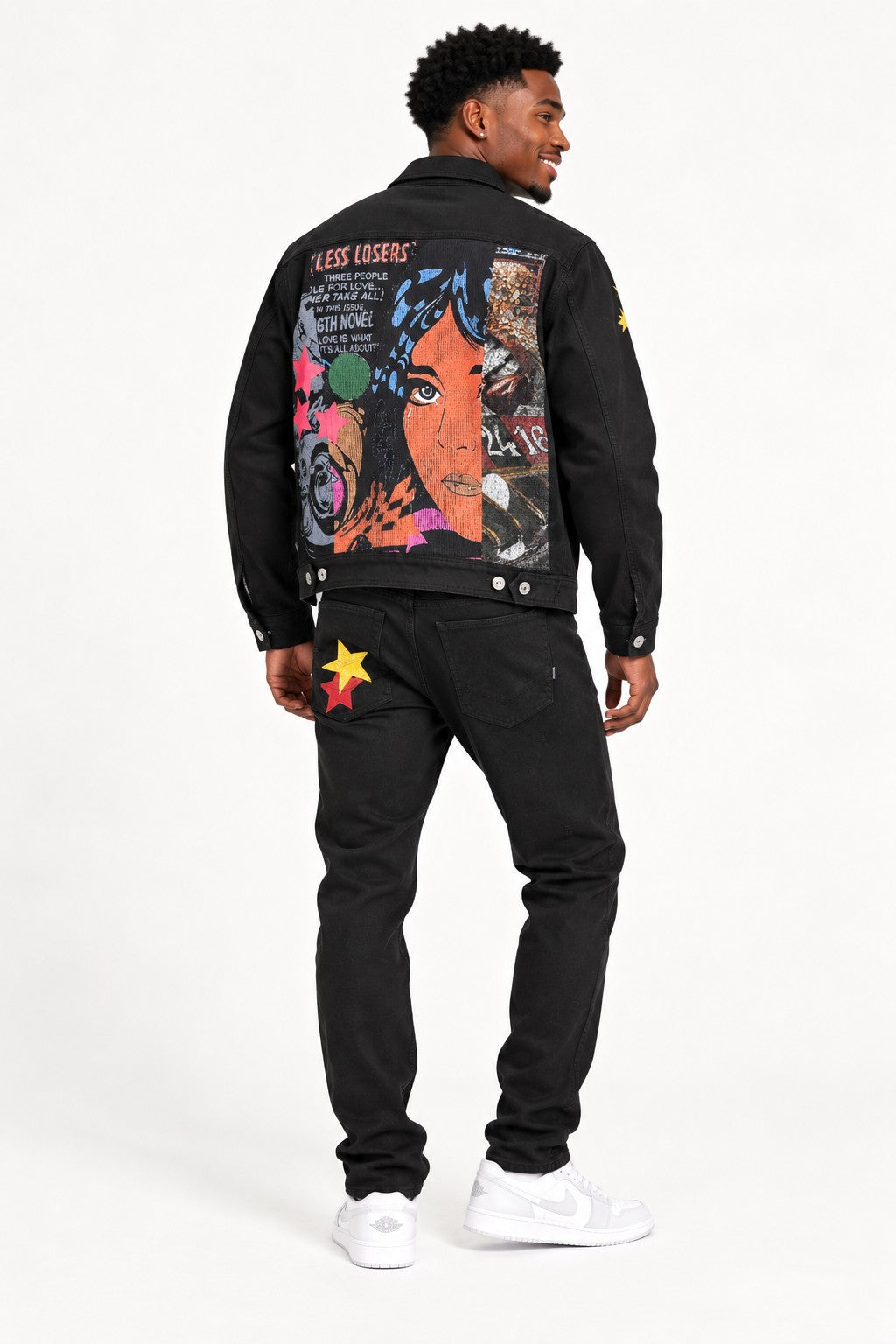 M1031 Jevanti Denim Set - Black