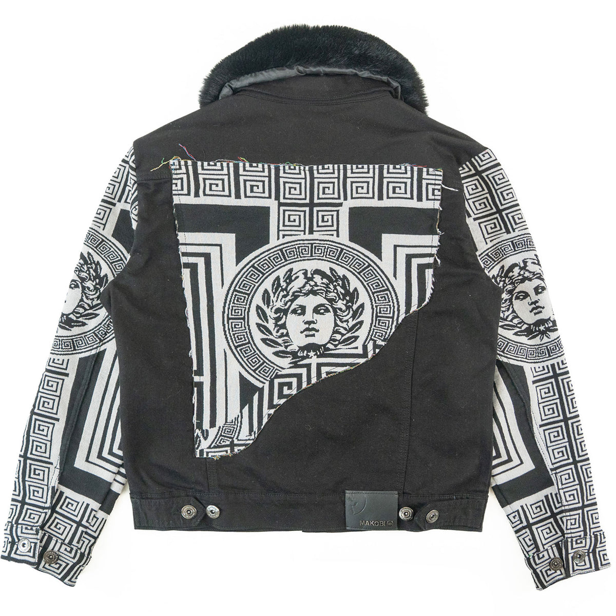 Makobi M1054 Sartoni Denim Jacket in Black (NOT SOLD SEPARATELY - Add M1954 jeans to your Cart), view 7