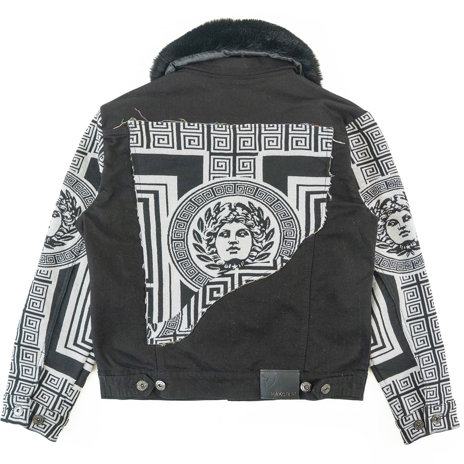 Makobi M1054 Sartoni Denim Jacket in Black (NOT SOLD SEPARATELY - Add M1954 jeans to your Cart), view 7