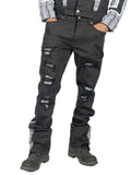Makobi M1954 SARTONI STACK JEANS in BLACK (NOT SOLD SEPARATELY - Add M1054 Jacket to your Cart)