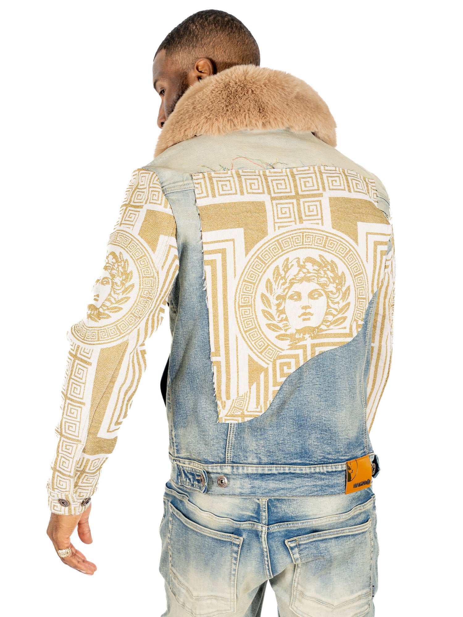 Makobi M1054 Sartoni Denim Jacket in Dirt (NOT SOLD SEPARATELY - Add M1954 jeans to your Cart), view 4