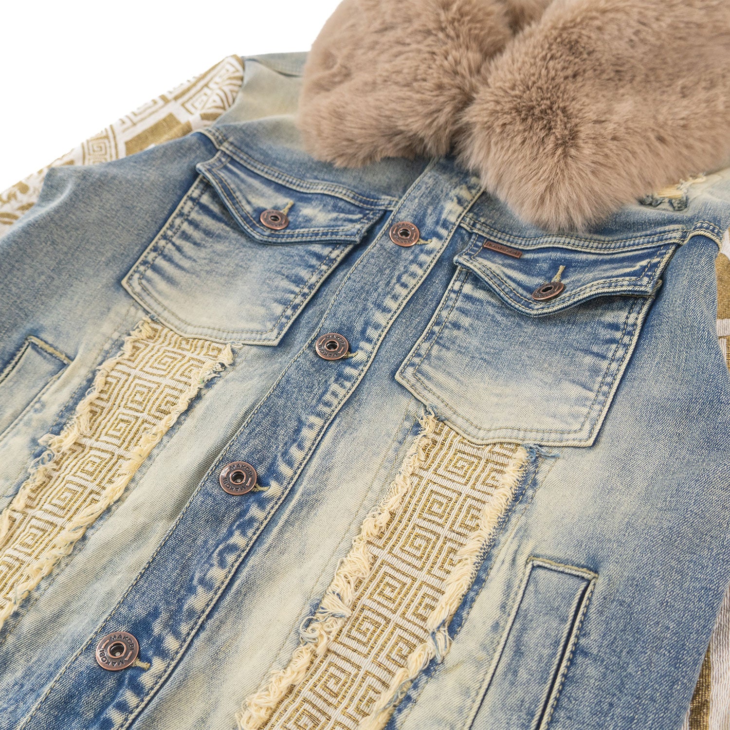 Makobi M1054 Sartoni Denim Jacket in Dirt (NOT SOLD SEPARATELY - Add M1954 jeans to your Cart), view 5