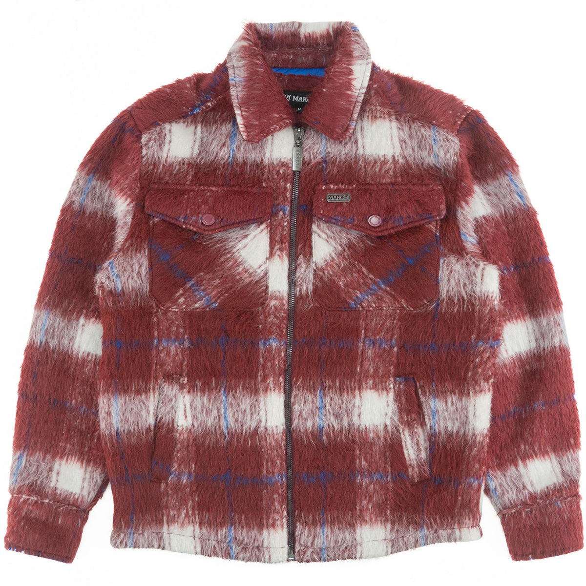 M1058 Gabana 26 Wool Shacket - Burgundy