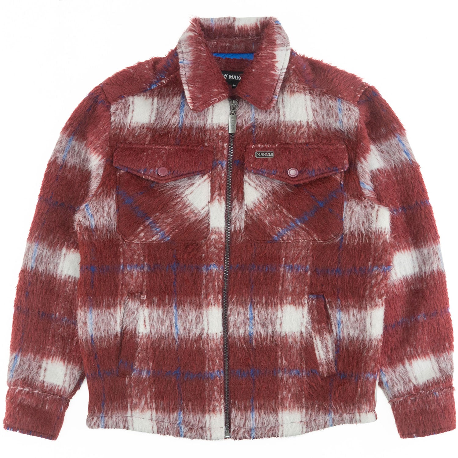M1058 Gabana 26 Wool Shacket - Burgundy