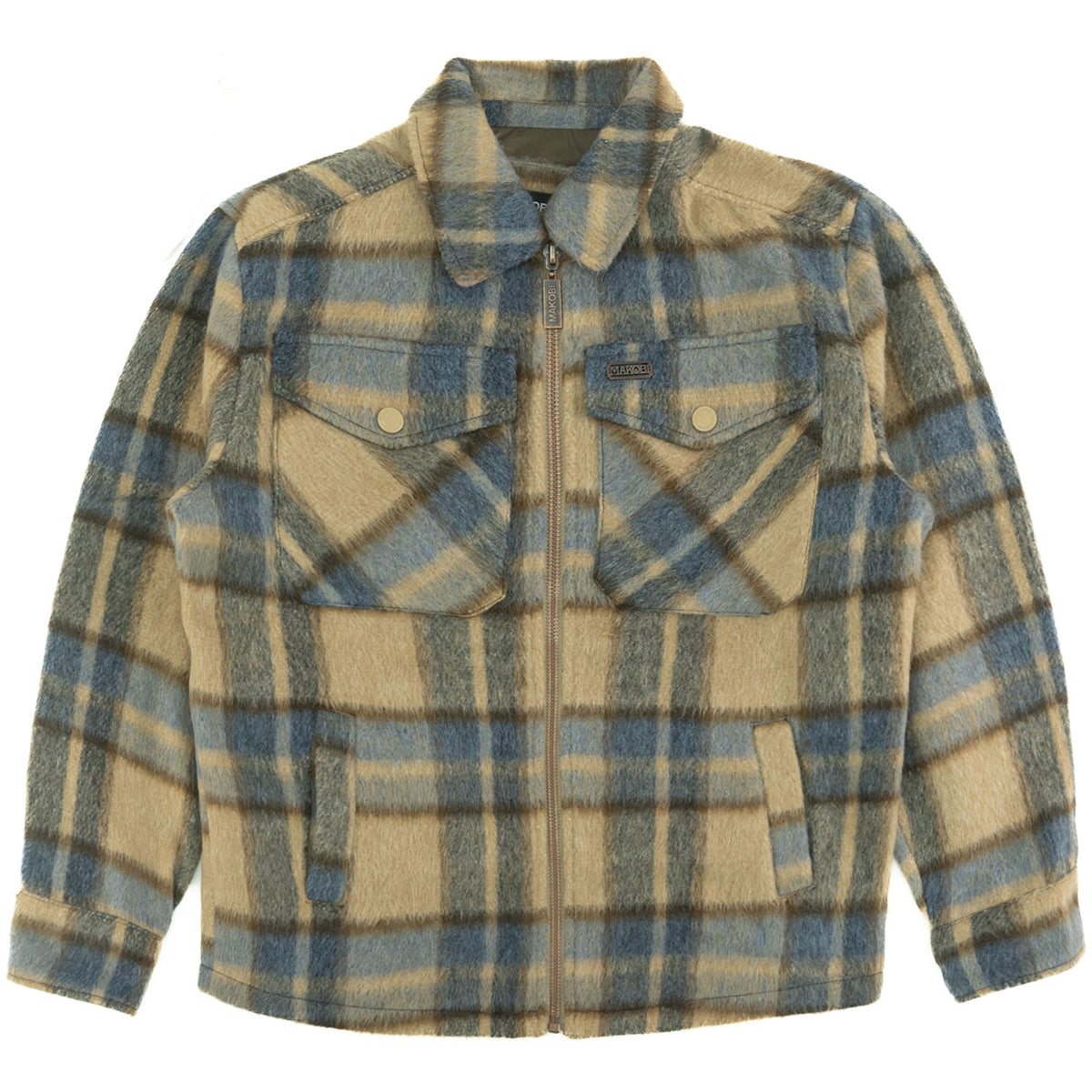 M1058 Gabana 26 Wool Shacket - Khaki