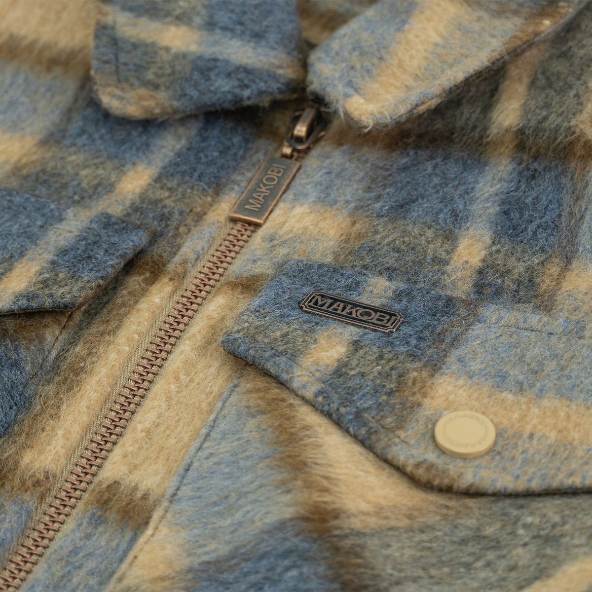 M1058 Gabana 26 Wool Shacket - Khaki