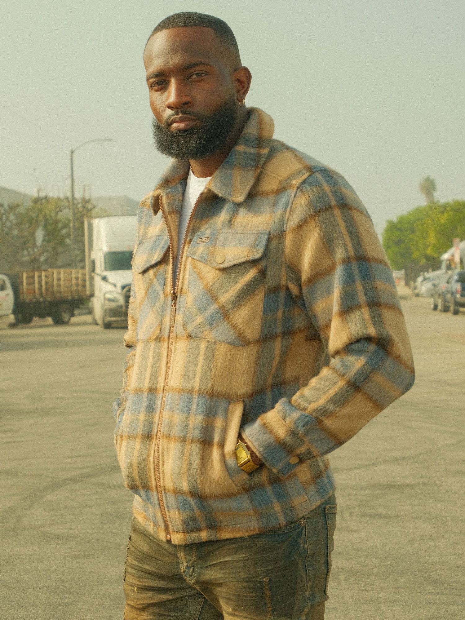 M1058 Gabana 26' Shacket - Khaki