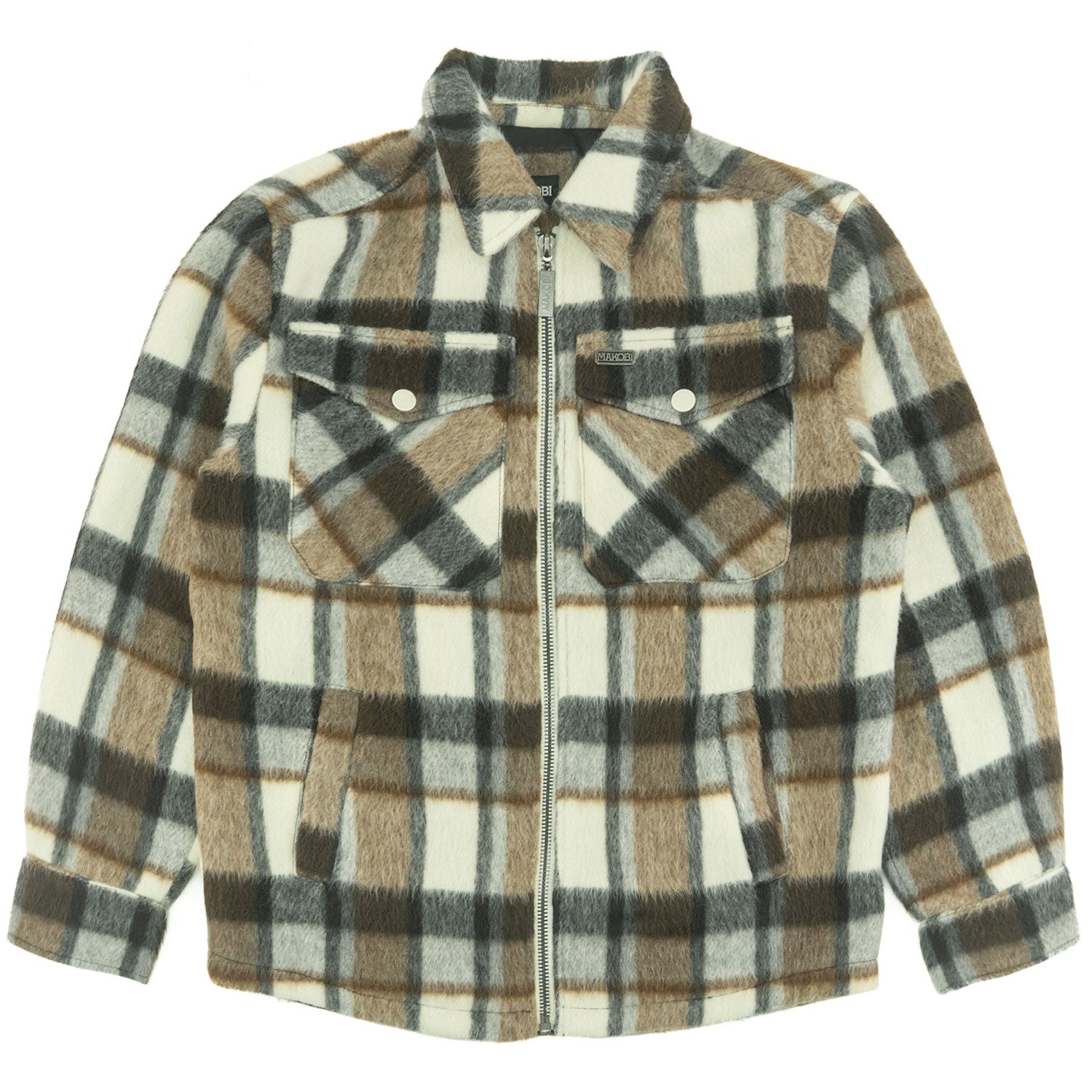 M1058 Gabana 26 Wool Shacket - Natural