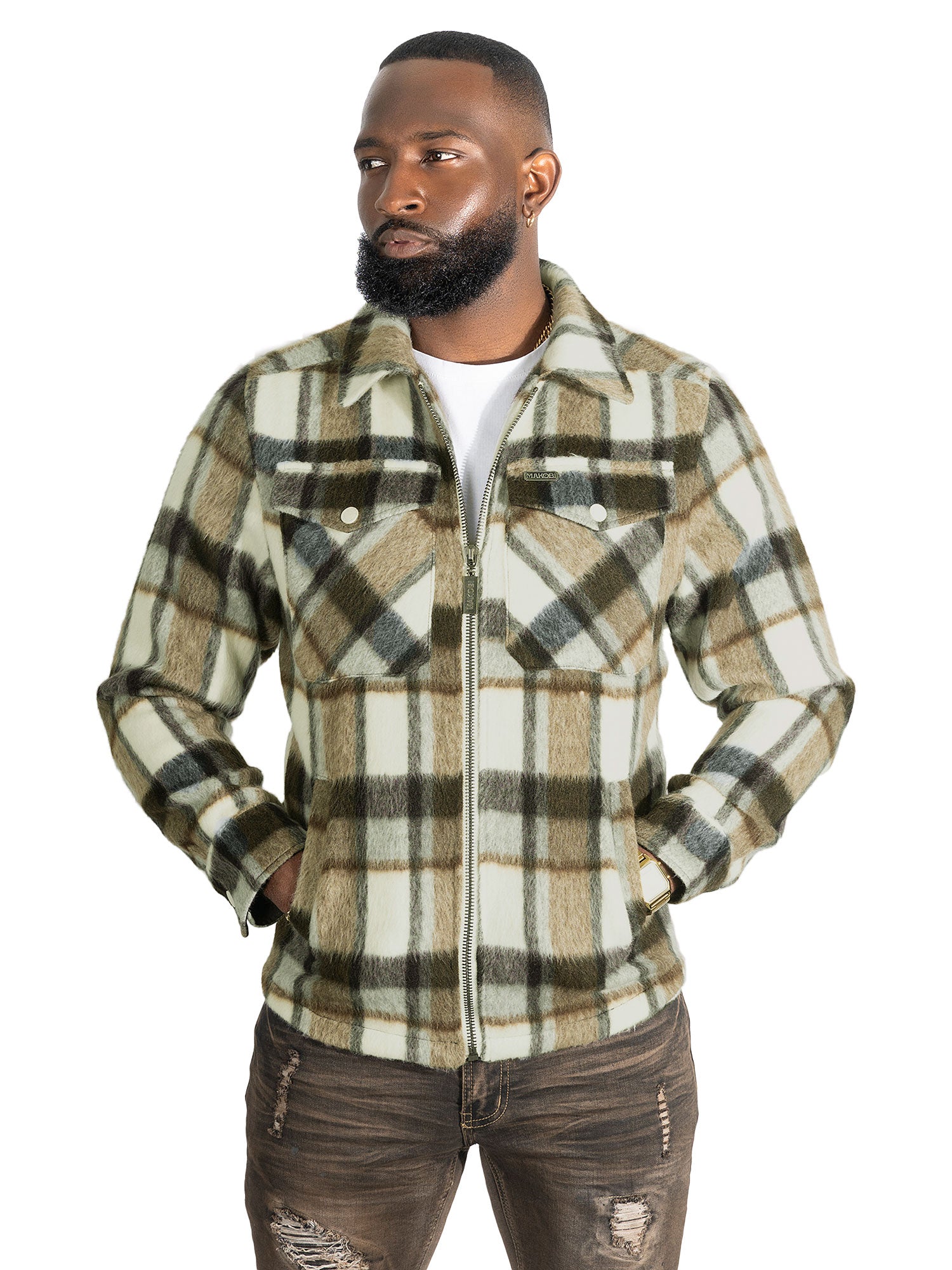 M1058 Gabana 26' Shacket - Natural