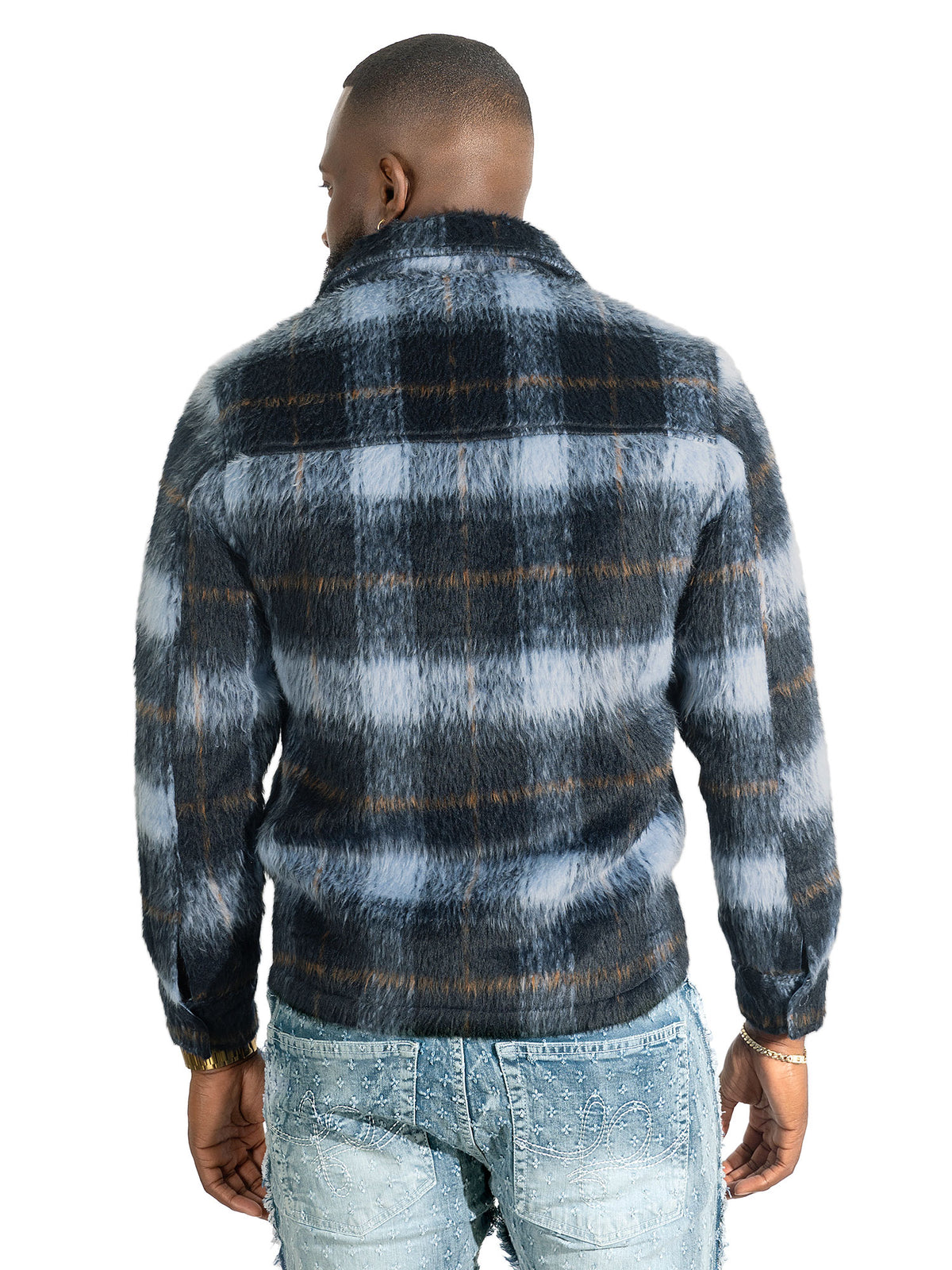 M1058 Gabana 26 Wool Shacket - Navy