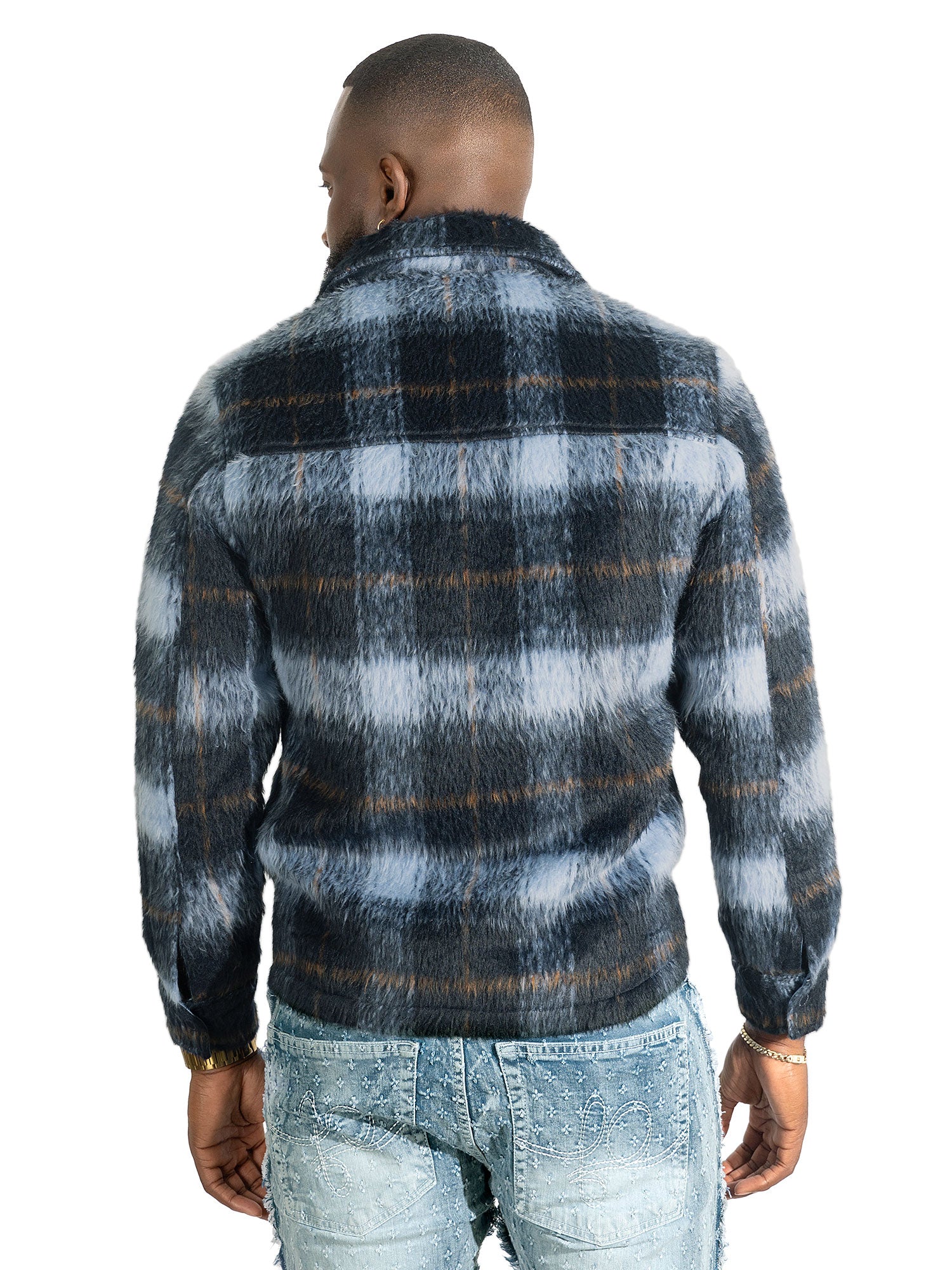 M1058 Gabana 26 Wool Shacket - Navy