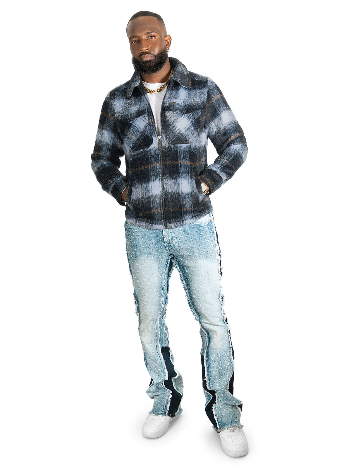 M1058 Gabana 26 Wool Shacket - Navy