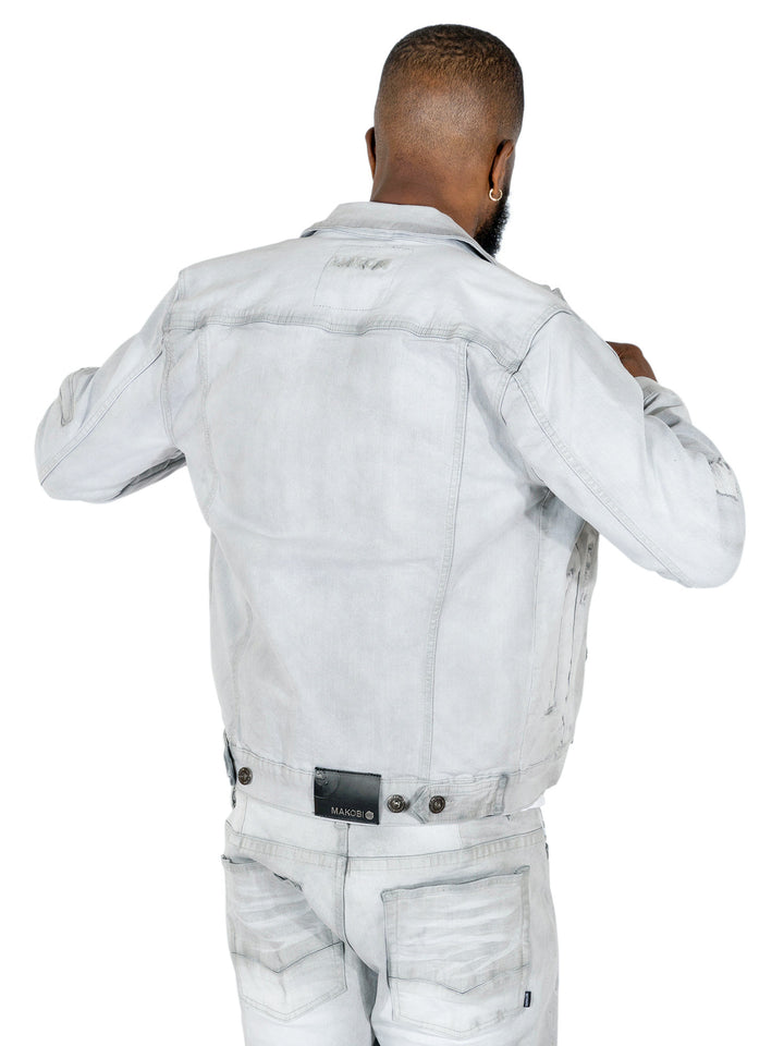 M1026 - کت جین کوره ماکوبی - بورگوندی