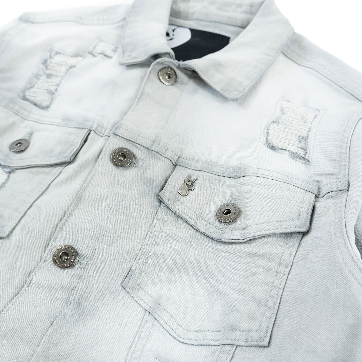 M1079 Moreli Denim Jacket - Gray