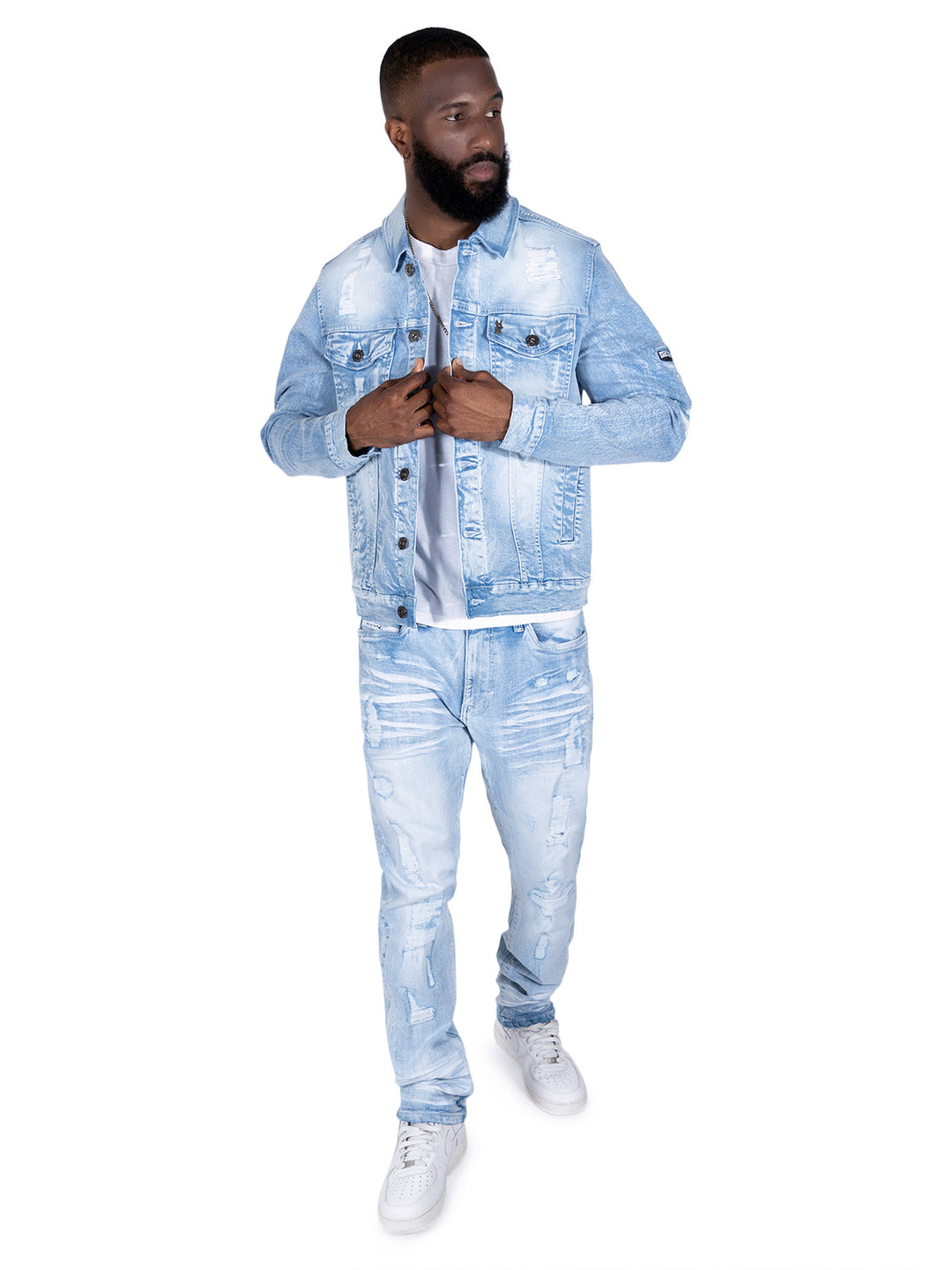 M1926 - Makobi Core Jenim Biker Jeans - بورگوندی